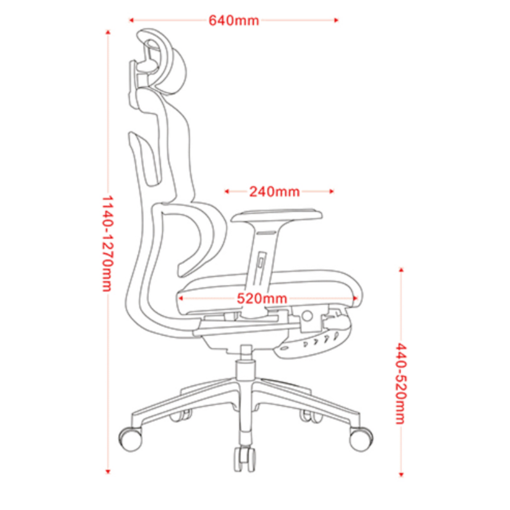iCraft ErgoCraft Basic Ergonomic Gaming Chair With 2D Headrest & Lumbar support (Black)