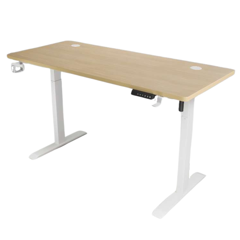 iCraft Peak Office Desk Height Adjustable Electric Stand Gaming Desk 140mm*60mm (IC-ELT-140-LOG)(Wooden)