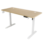 iCraft Peak Office Desk Height Adjustable Electric Stand Gaming Desk 140mm*60mm (IC-ELT-140-LOG)(Wooden)