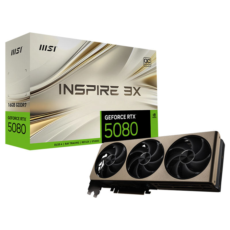 MSI GeForce RTX 5080 16G Inspire 3X OC Graphics Card