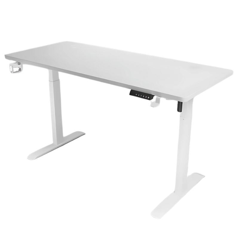 iCraft Peak Office Desk Height Adjustable Electric Stand Gaming Desk 140mm*60mm (IC-ELT-140-WHITE)(White)