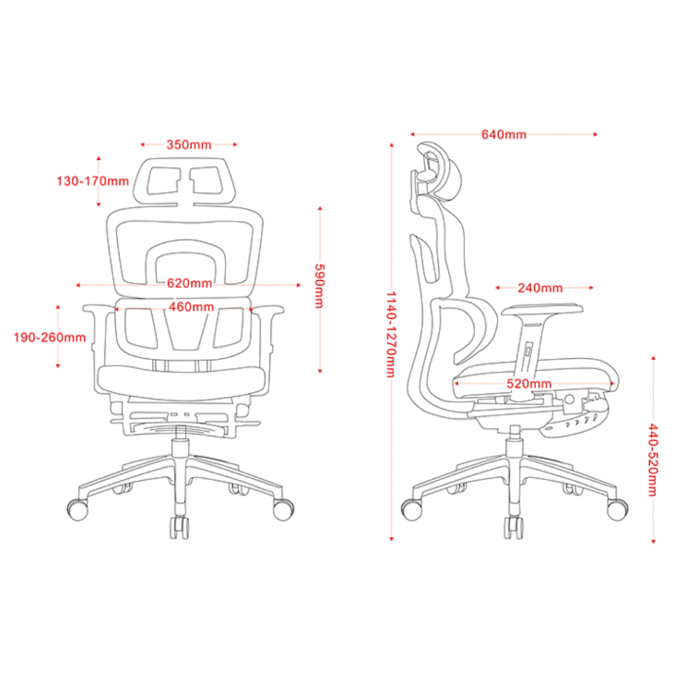 iCraft ErgoCraft Pro Ergonomic Gaming Chair With 4D Armrest & Lumbar support (Black)