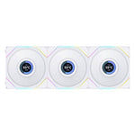 Lian Li Uni Fan TL120 LCD Reverse Blade Wireless ARGB 120mm Fan - White (3-Pack)
