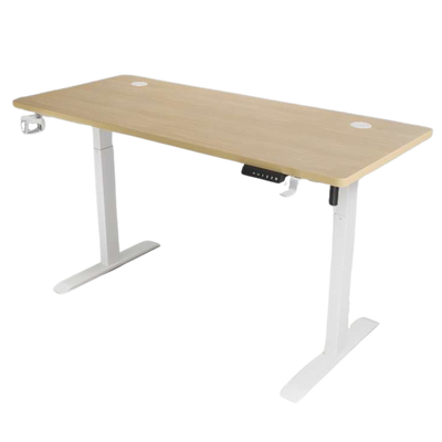 iCraft Peak Office Desk Height Adjustable Electric Stand Gaming Desk 160mm*60mm (IC-ELT-160-LOG)(Wooden)